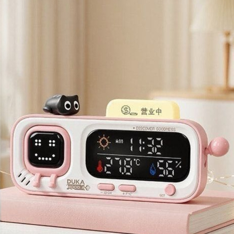 Thermometer Digital - Reloj Inteligente de Escritorio DUKA MOODA