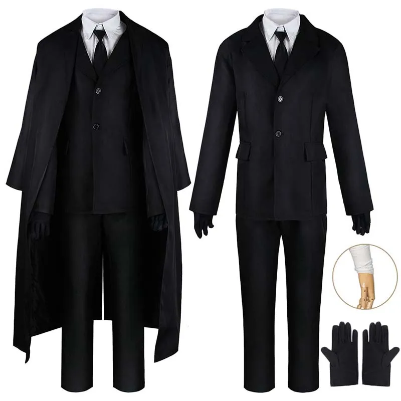 Bandage - Disfraz de Dazai, chaqueta negra, pantalones,