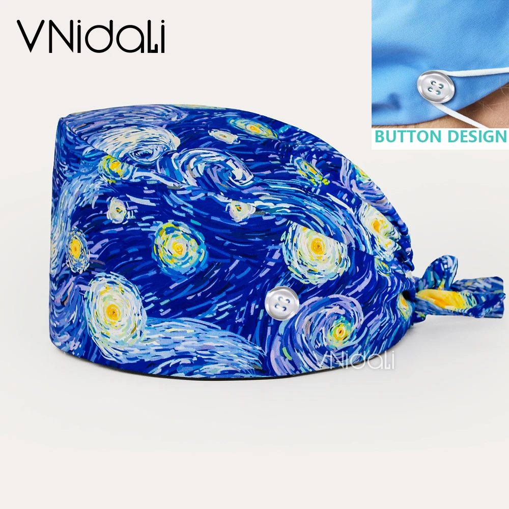 Surgical Mask - Gorros de fregado con estampado, gorro