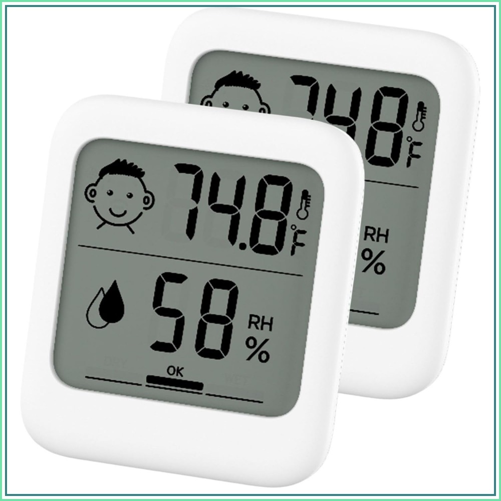 Thermometer Digital - Paquete de 2 Termómetros e Higrómetros