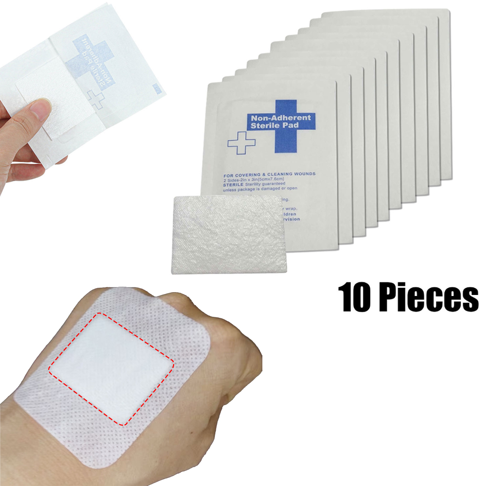 First Aid Kit - 10 piezas de 5x7,5 cm, 100%