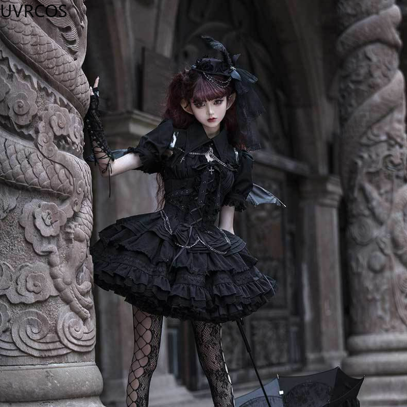 Bandage - Vestido victoriano gótico Lolita Jsk Vintage