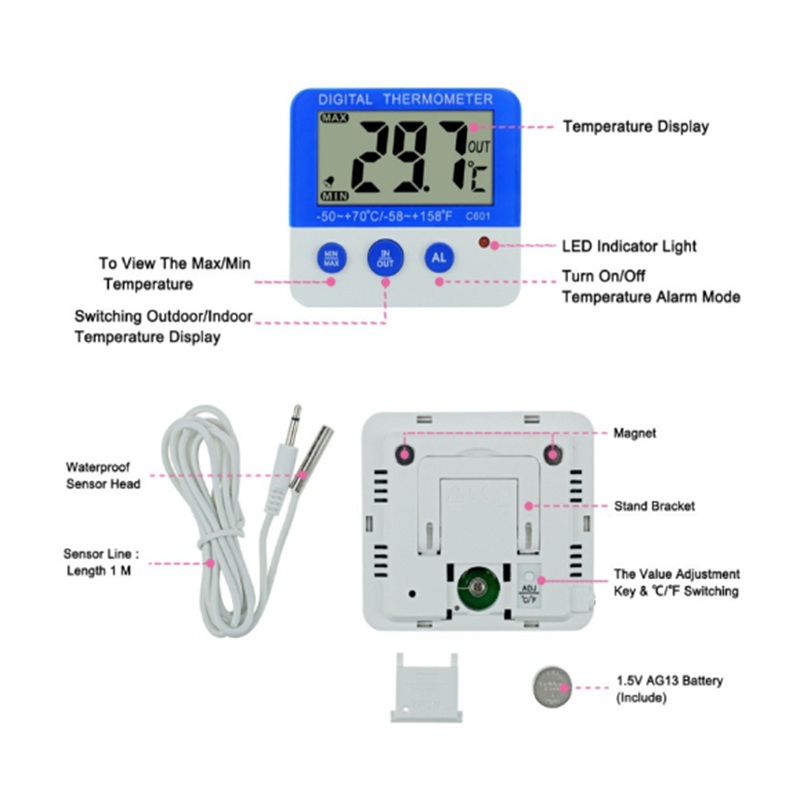 Termómetro Digital para Refrig - Thermometer Digital reseña y precio